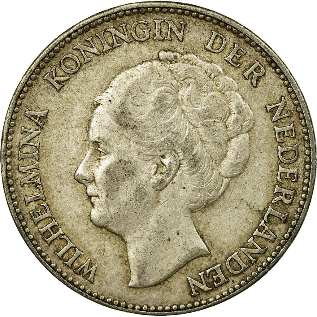 Coin, Netherlands, Wilhelmina I, Gulden, 1931, EF(40-45), Silver, KM:161.1