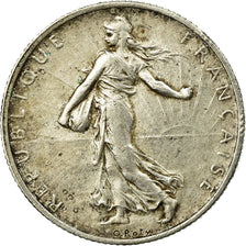 Moneta, Francja, Semeuse, 2 Francs, 1917, Paris, EF(40-45), Srebro, KM:845.1