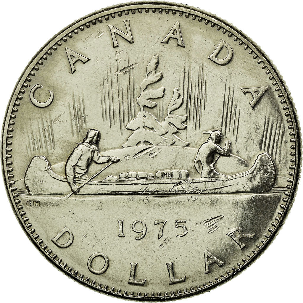 Coin, Canada, Elizabeth II, Dollar, 1975, Royal Canadian Mint, Ottawa, MS(63)