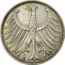 Moneta, GERMANIA - REPUBBLICA FEDERALE, 5 Mark, 1951, Karlsruhe, BB, Argento