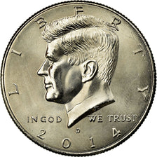 Coin, United States, Kennedy Half Dollar, Half Dollar, 2014, Denver, MS(64)