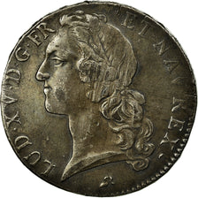 Munten, Frankrijk, Louis XV, Écu au bandeau, 1743, Rouen, ZF, Zilver