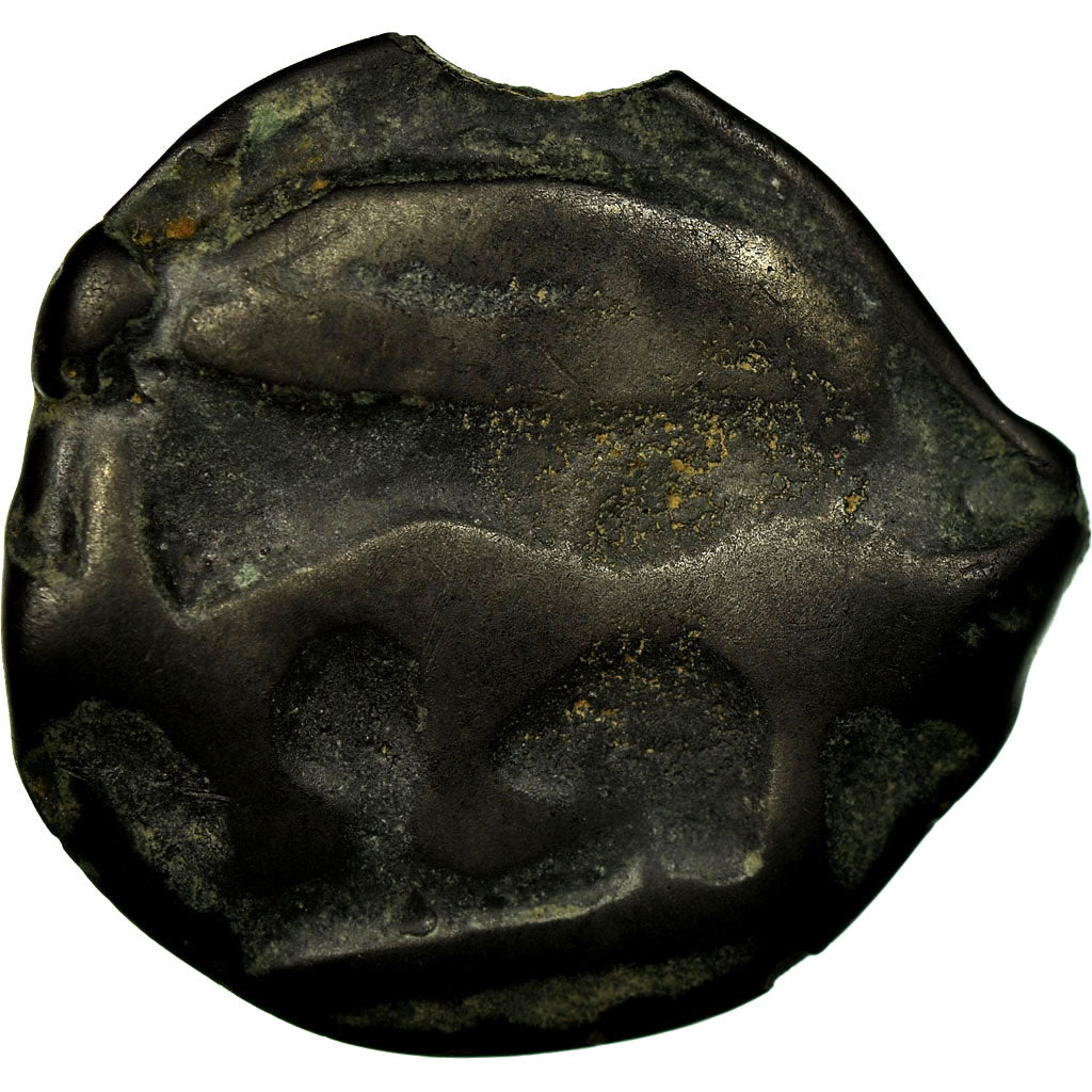 Coin, Sequani, Potin à la grosse tête, VF(20-25), Potin, Delestrée:3091