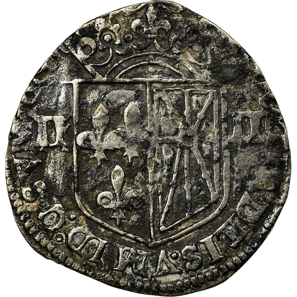 Moneda, Francia, Louis XIII, ¼ Ecu de Navarre, Uncertain date, Saint-Palais