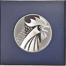 France, Monnaie de Paris, 100 Euro, Coq, 2014, Paris, MS(65-70), Silver