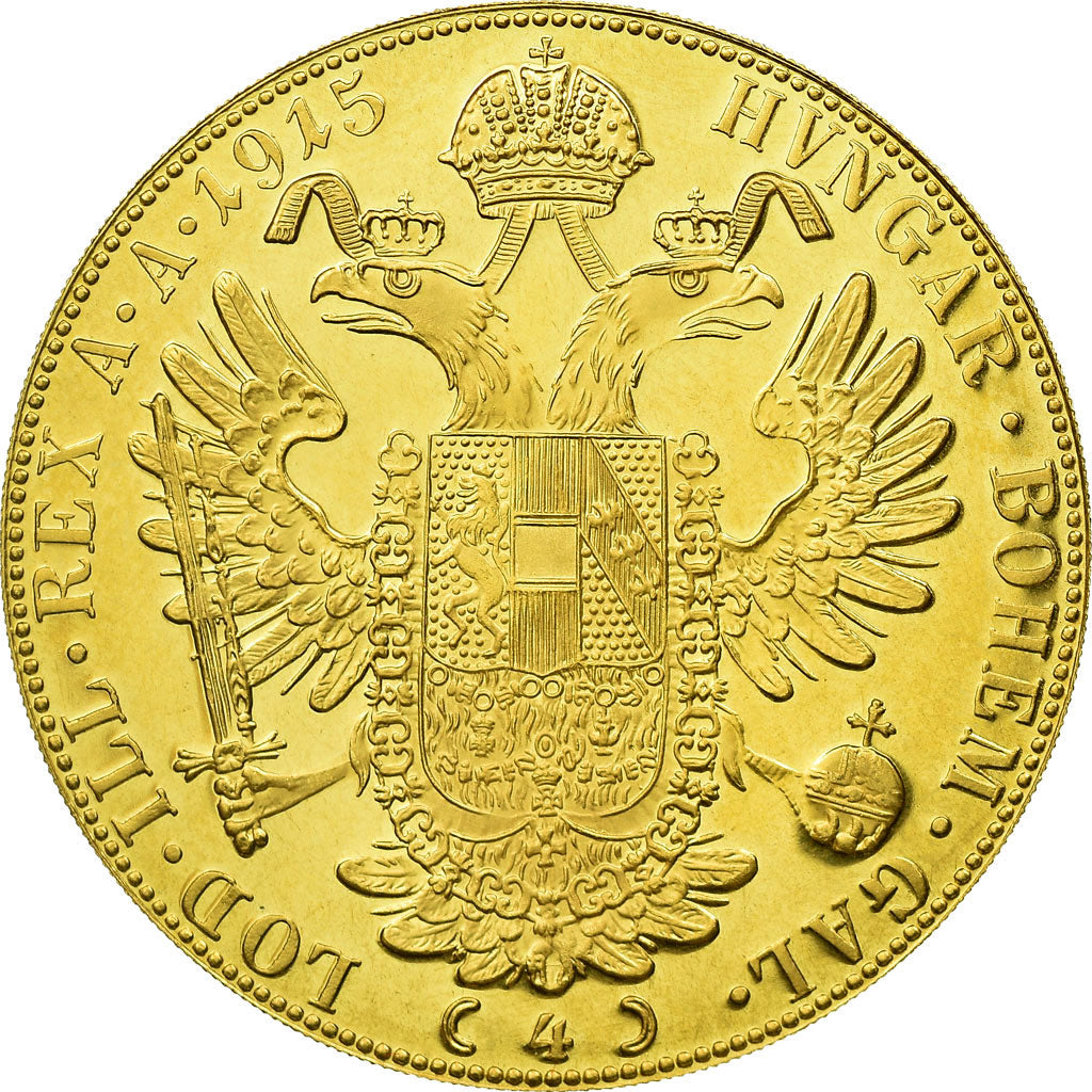 Münze, Österreich, Franz Joseph I, 4 Ducat, 1915, Vienne, Official restrike