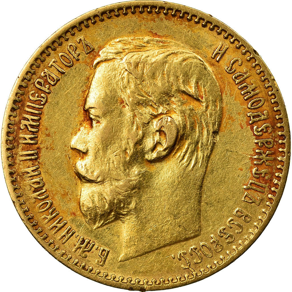 Monnaie, Russie, Nicholas II, 5 Roubles, 1898, St. Petersburg, TTB+, Or, KM:62