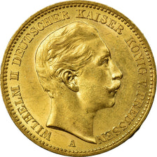 Coin, German States, PRUSSIA, Wilhelm II, 20 Mark, 1906, Berlin, MS(60-62)