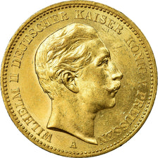 Moneda, Estados alemanes, PRUSSIA, Wilhelm II, 20 Mark, 1900, Berlin, SC, Oro