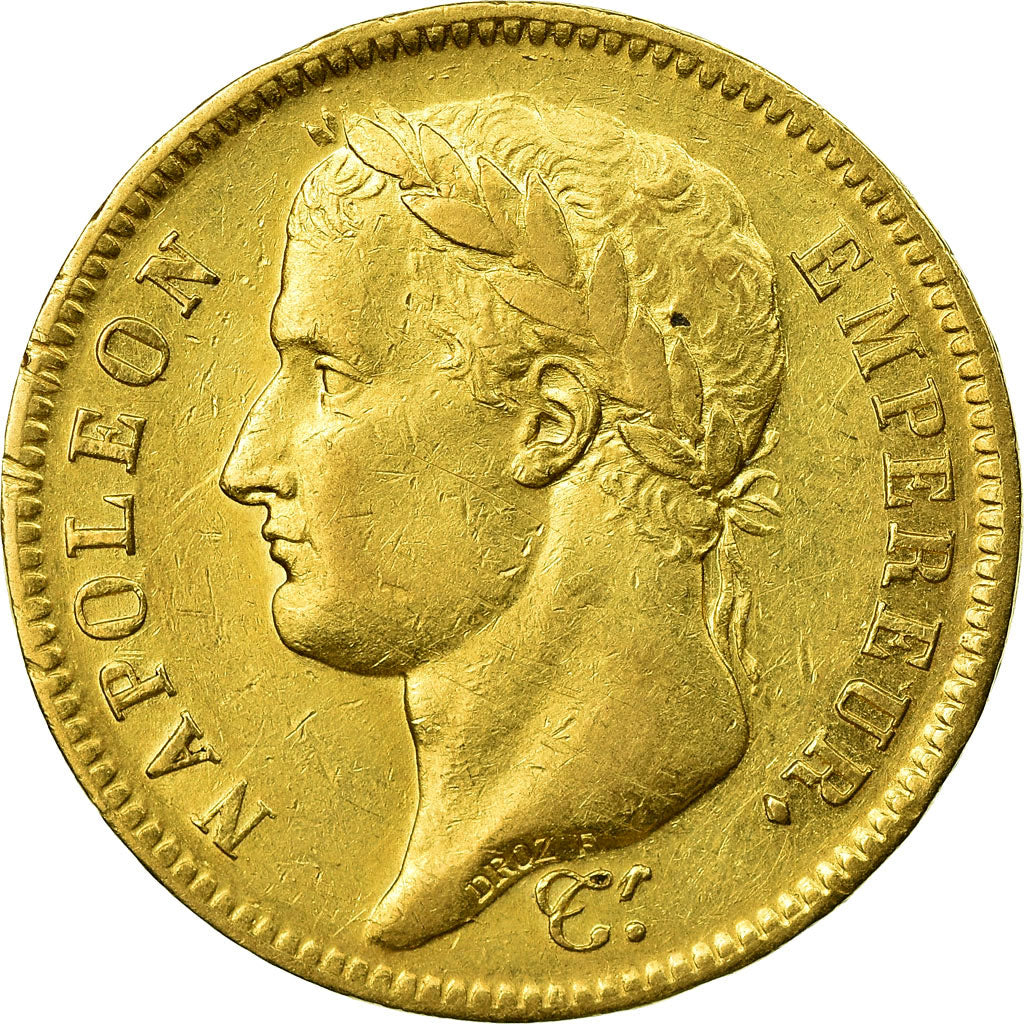 Moneta, Francja, Napoléon I, 40 Francs, 1812, Paris, EF(40-45), Złoto