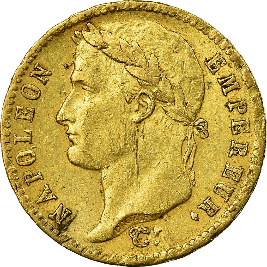 Moneta, Francja, Napoléon I, 20 Francs, 1813, Paris, AU(50-53), Złoto