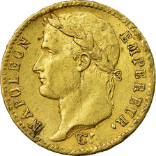 Moneta, Francja, Napoléon I, 20 Francs, 1813, Paris, AU(50-53), Złoto