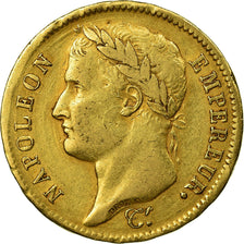 Munten, Frankrijk, Napoléon I, 40 Francs, 1810, Lille, ZF, Goud, KM:696.6