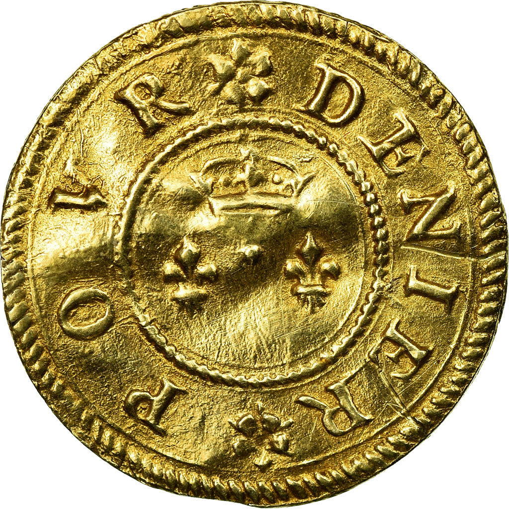 Francia, Denarius, Wedding, Treizain ou denier pour épouser, BB+, Vermeil