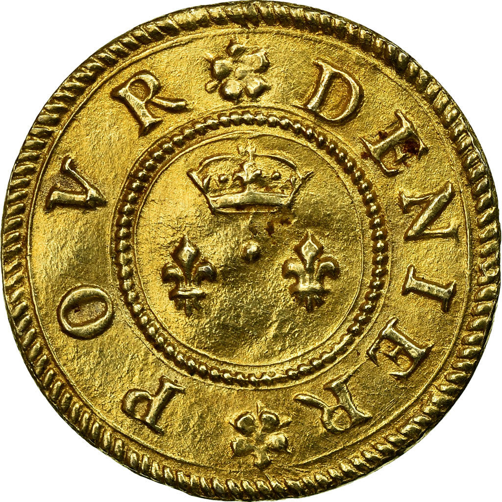 Francia, Denarius, Wedding, Treizain ou denier pour épouser, EBC, Oro vermeil