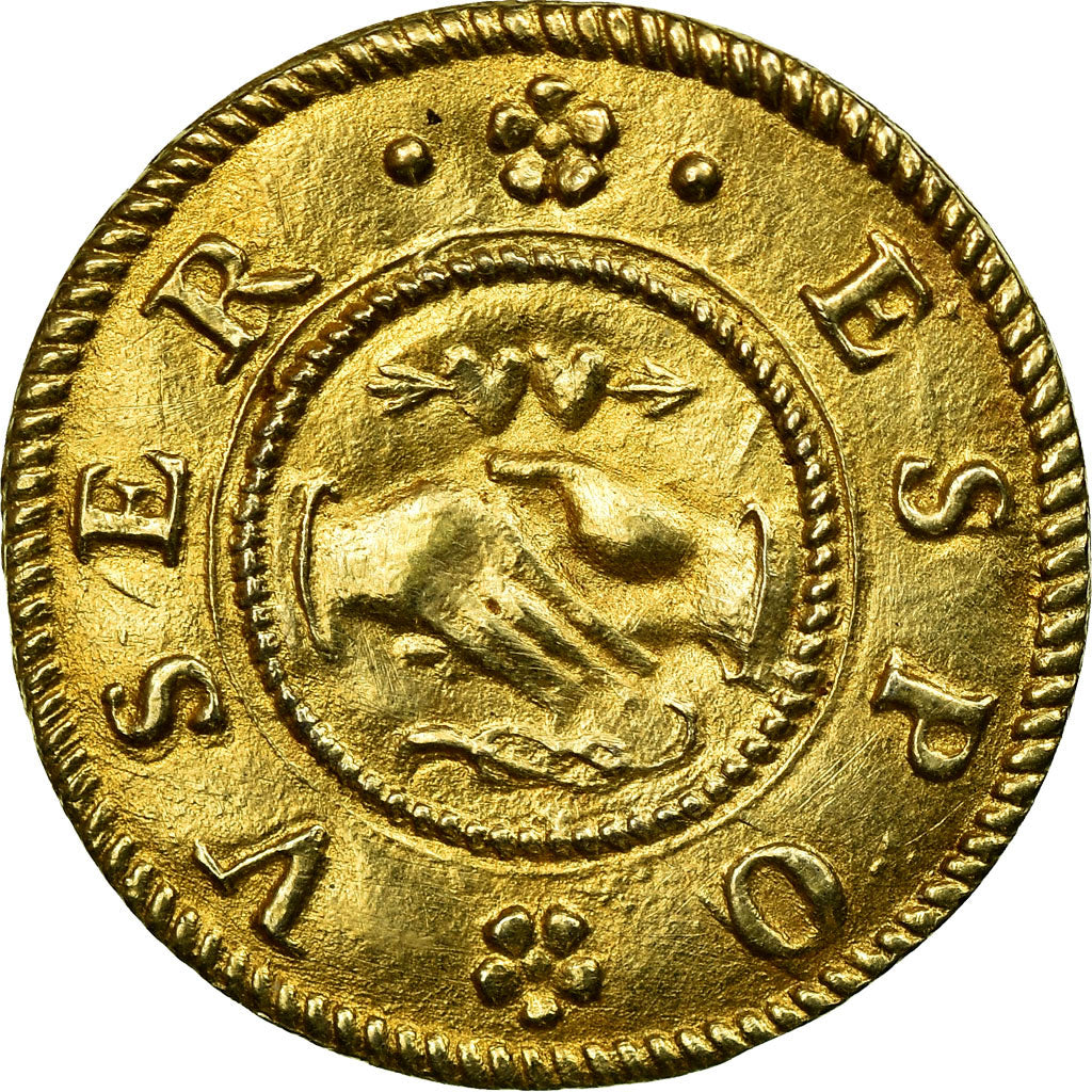 Francia, Denarius, Wedding, Treizain ou denier pour épouser, EBC, Oro vermeil