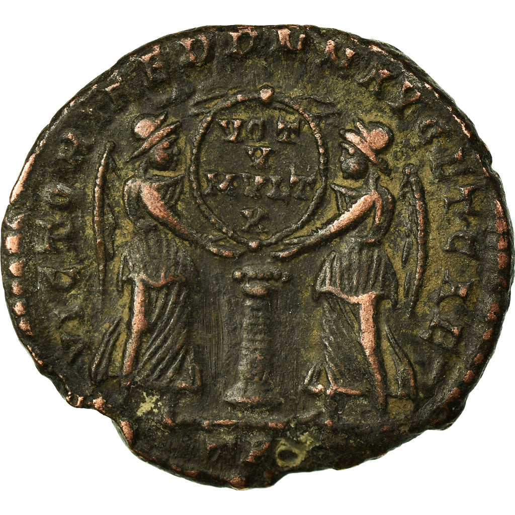 Coin, Decentius, Maiorina, 351, Trier, EF(40-45), Bronze, RIC:308