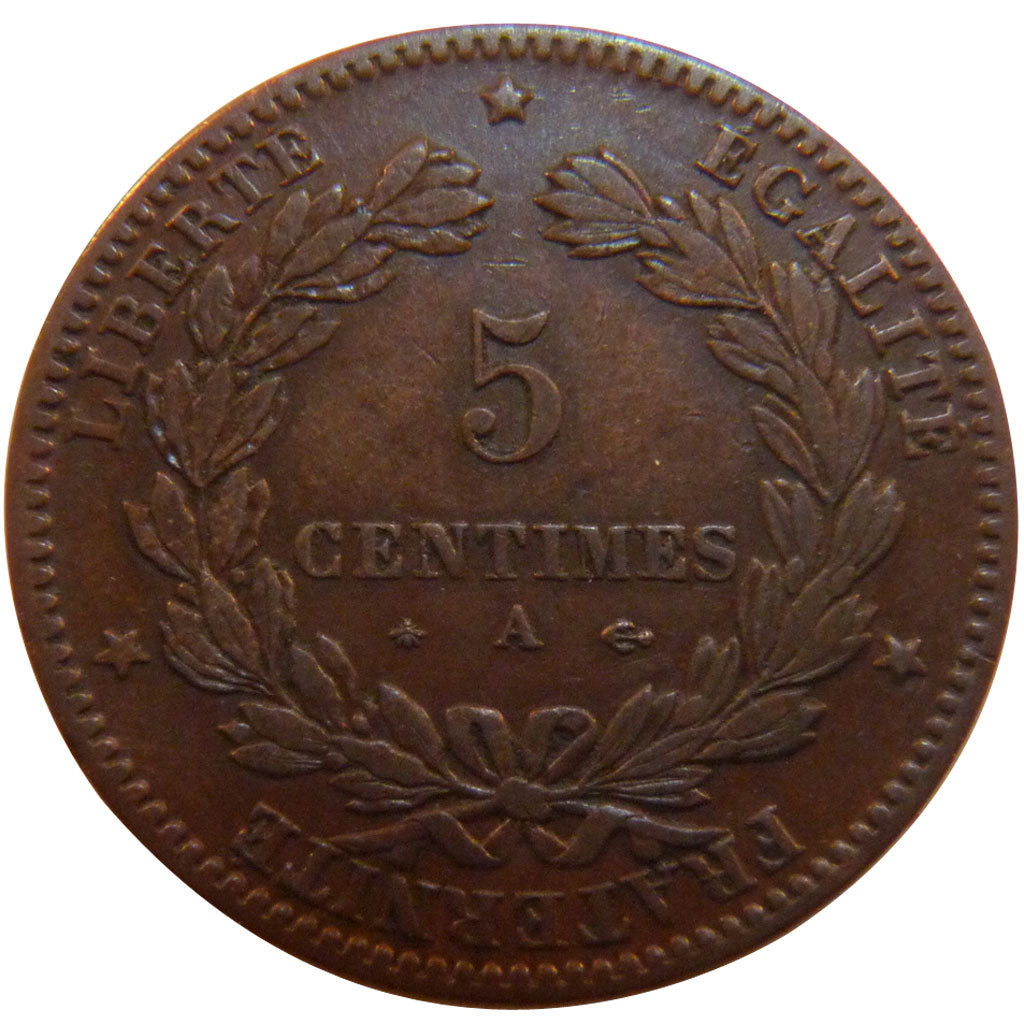 III ème République, 5 Centimes Cérès