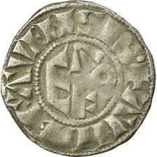 Monnaie, France, Anjou, Charles I, Denier, Angers, TB+, Argent, Boudeau:156