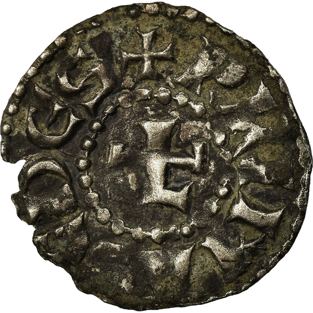 Monnaie, France, Lyonnais, Anonymes, Obole, 1100-1150, Lyon, TTB, Argent