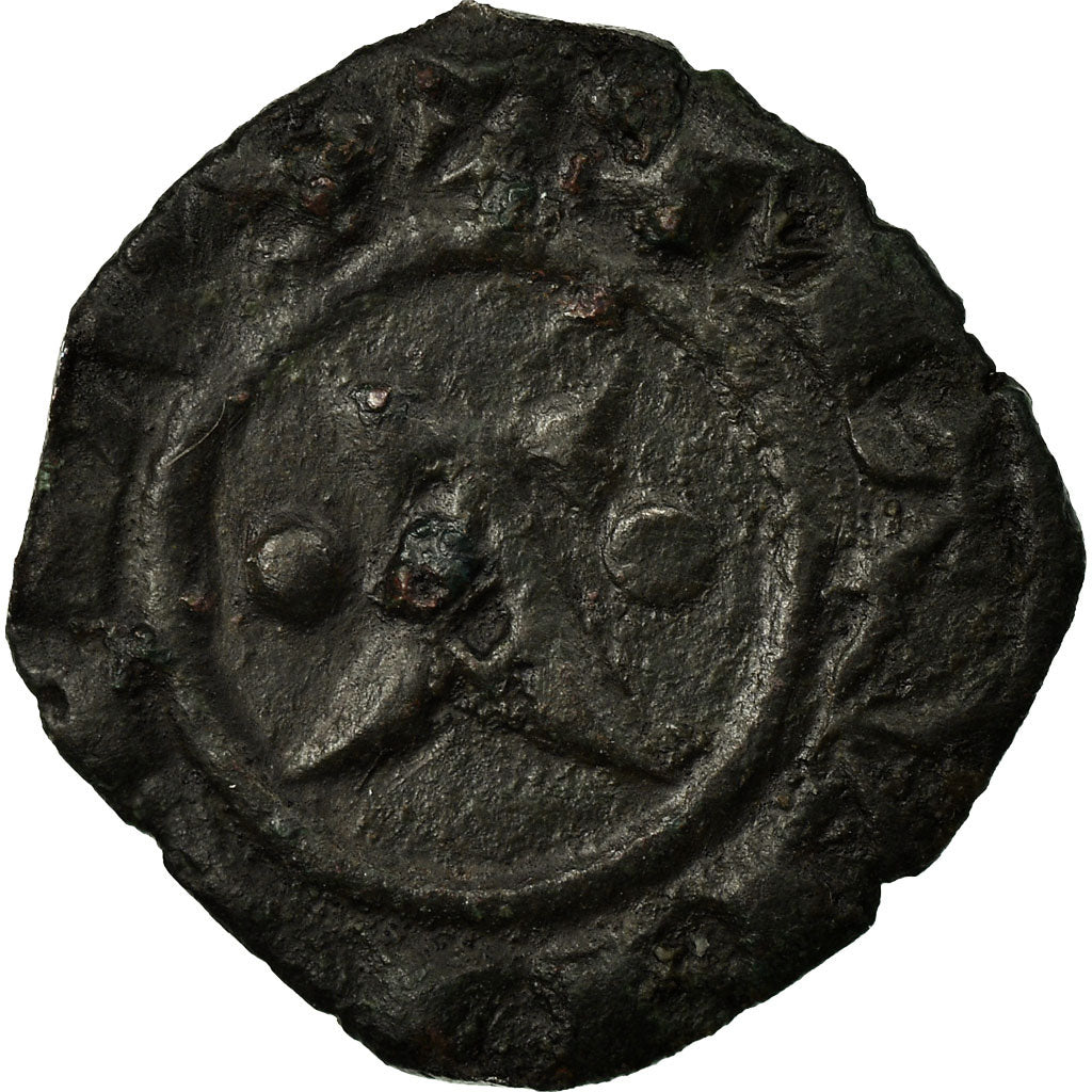 Coin, Italy, SICILY, Manfred, Denarius, 1258-1266, Brindisi, EF(40-45), Copper