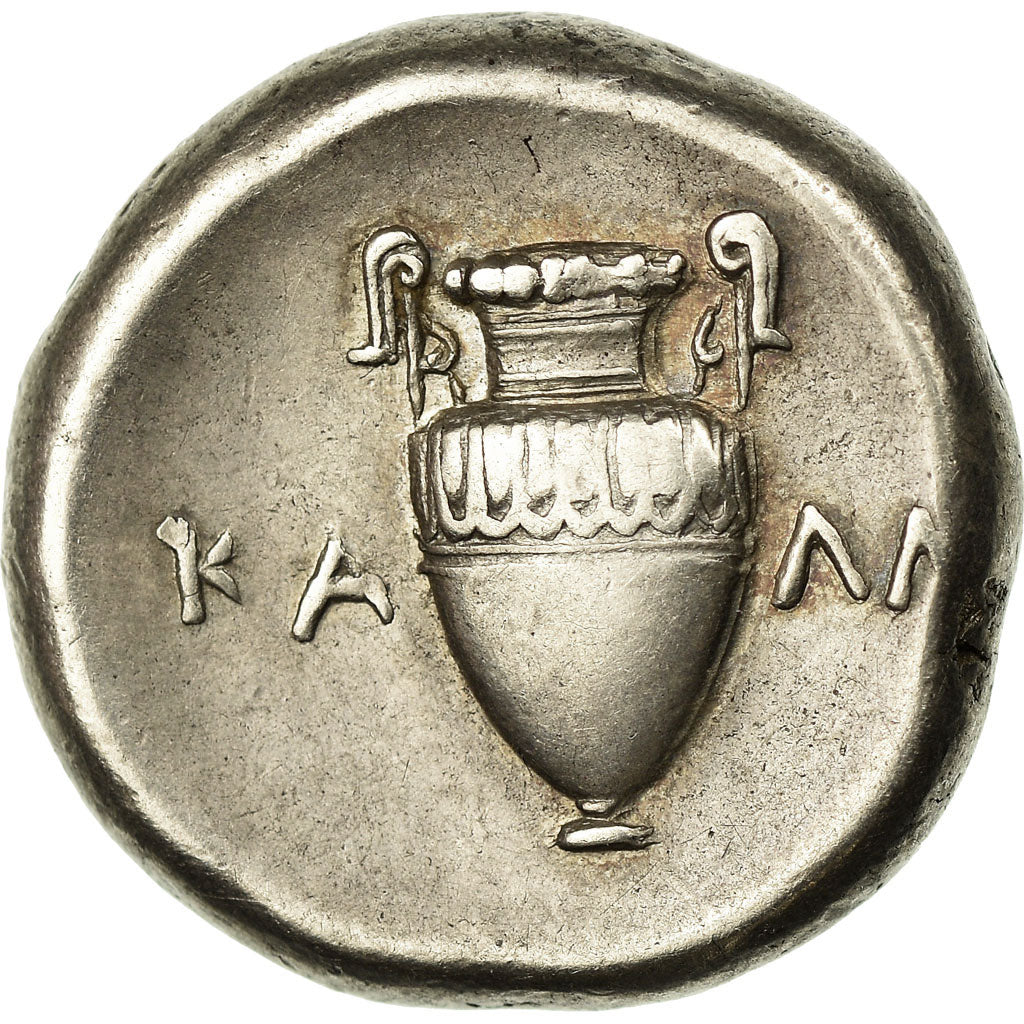 Moneta, Boecja, Thebes, Stater, 363-338 BC, AU(50-53), Srebro, HGC:4-1334