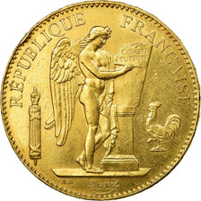 Moneda, Francia, Génie, 100 Francs, 1878, Paris, MBC+, Oro, KM:832