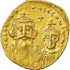 Münze, Constans II and Constantine IV, Solidus, 654–659, Constantinople, SS+