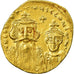Münze, Constans II and Constantine IV, Solidus, 654–659, Constantinople, SS+