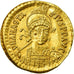Moneta, Anastasius I, Solidus, 491-518 AD, Constantinople, AU(50-53), Złoto