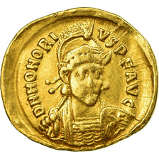 Coin, Honorius, Solidus, 403-408, Constantinople, EF(40-45), Gold, RIC:43