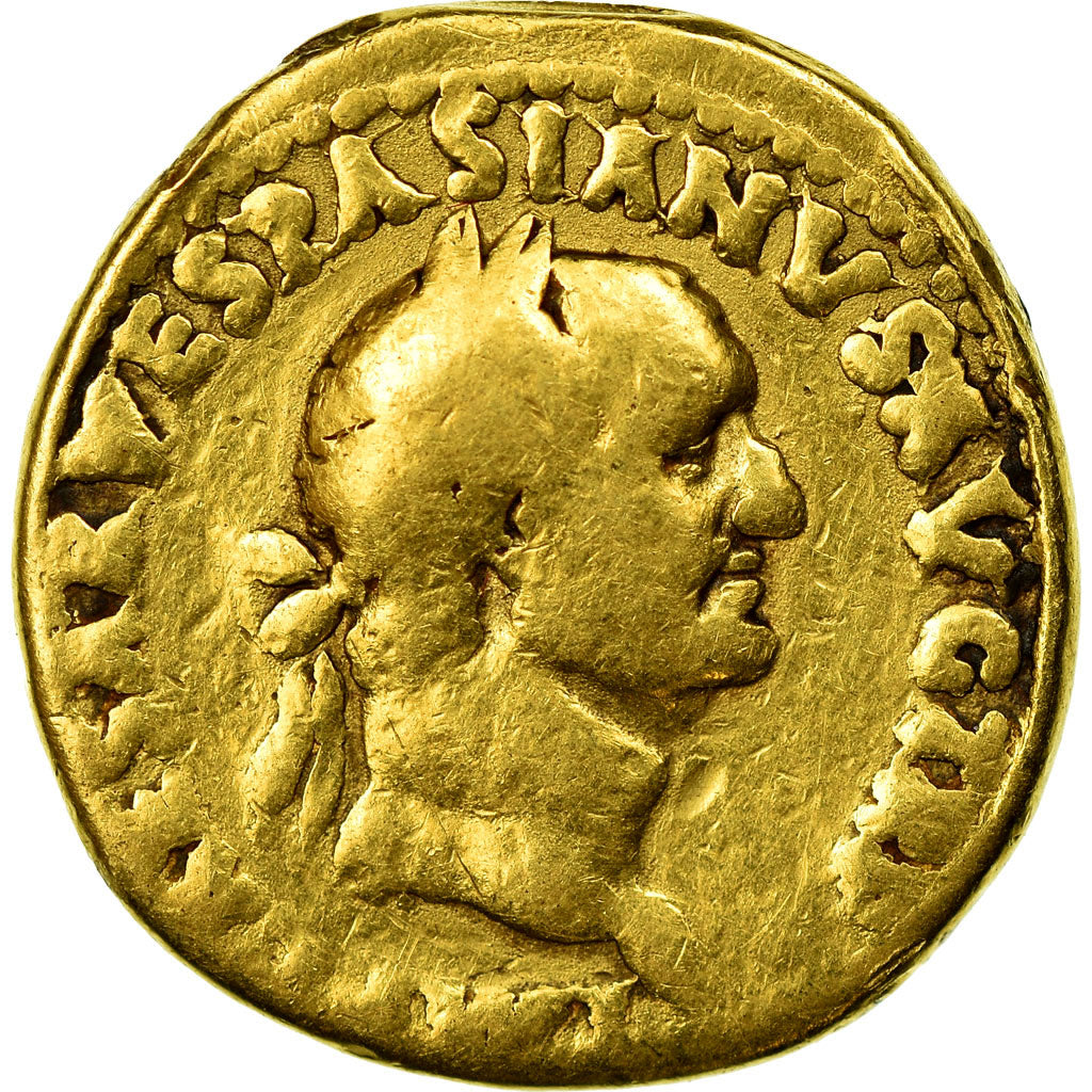 Coin, Vespasian, Aureus, 71, Rome, VF(20-25), Gold, RIC:1110
