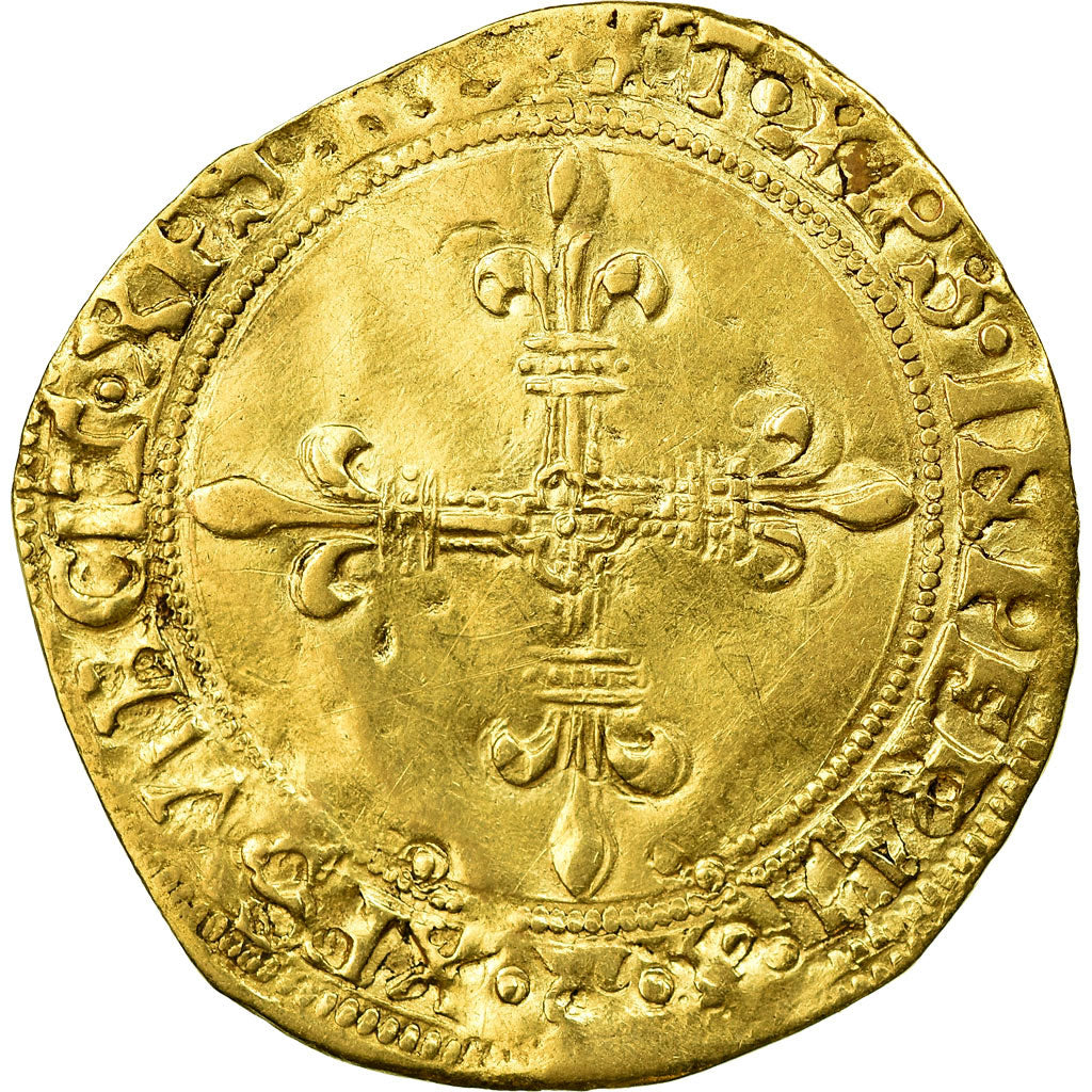 Munten, Frankrijk, Dauphiné, François Ier, Écu d'or au soleil, 1519, Romans