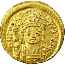 Coin, Justin II, Solidus, 565-578 AD, Constantinople, MS(60-62), Gold, Sear:345