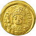 Coin, Justin II, Solidus, 565-578 AD, Constantinople, MS(60-62), Gold, Sear:345