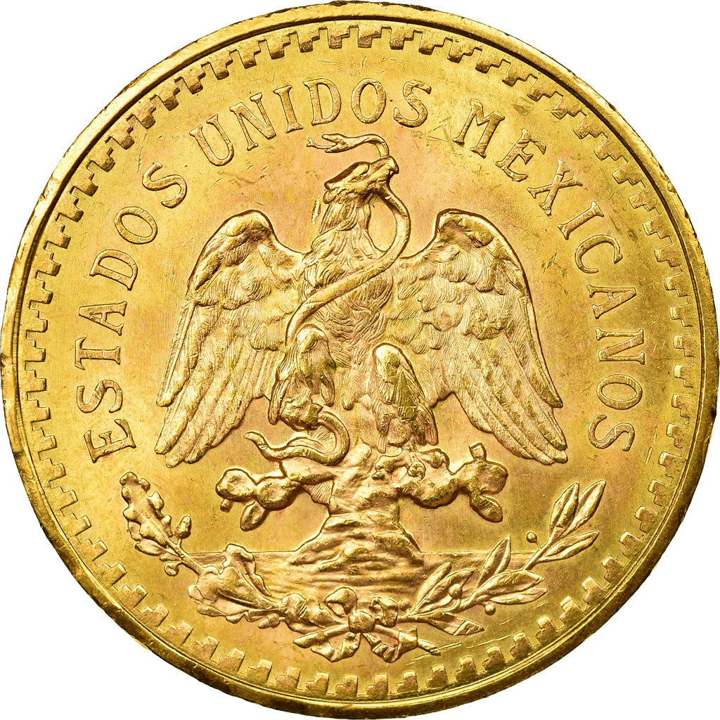 Moneda, México, 50 Pesos, 1943, Mexico City, EBC+, Oro, KM:482
