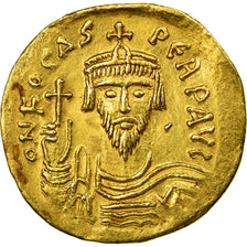 Coin, Phocas, Solidus, 603-607, Constantinople, AU(50-53), Gold, Sear:618