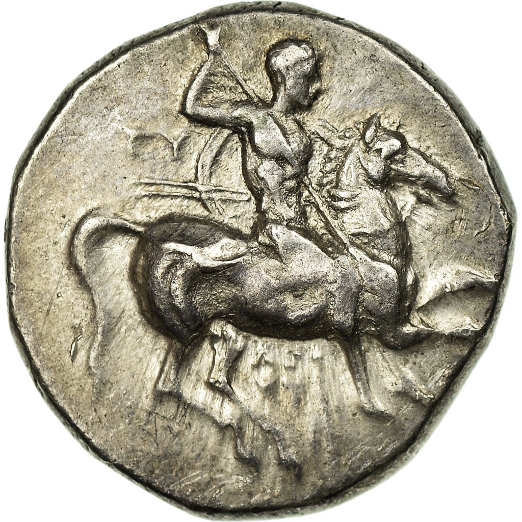 Munten, Calabrië, Tarente, Didrachm, 280-272 BC, ZF+, Zilver, HN Italy:999