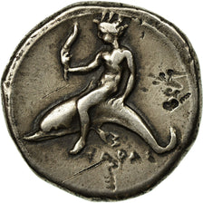 Coin, Calabria, Tarentum, Didrachm, 430-380 BC, EF(40-45), Silver, Vlasto:302
