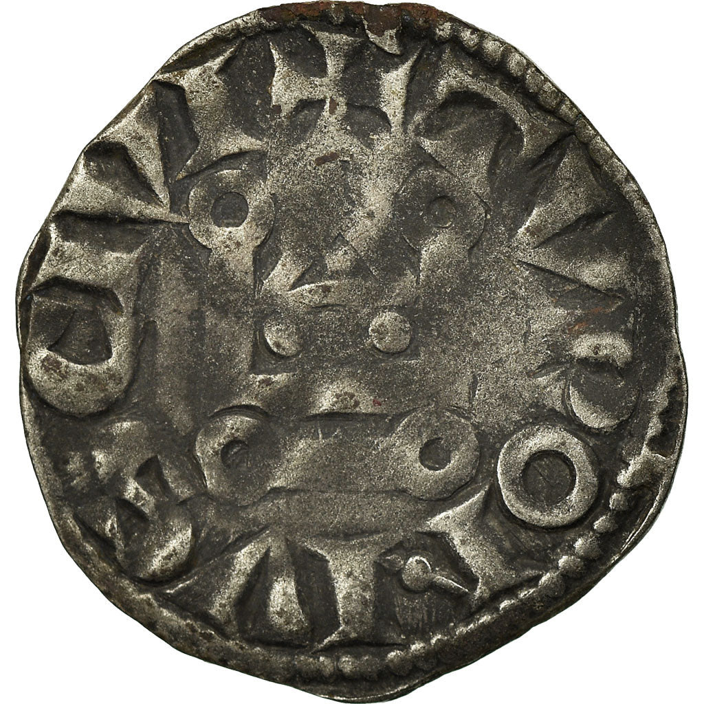 Moneda, Francia, Louis VIII-IX, Denier Tournois, BC+, Vellón, Duplessy:188