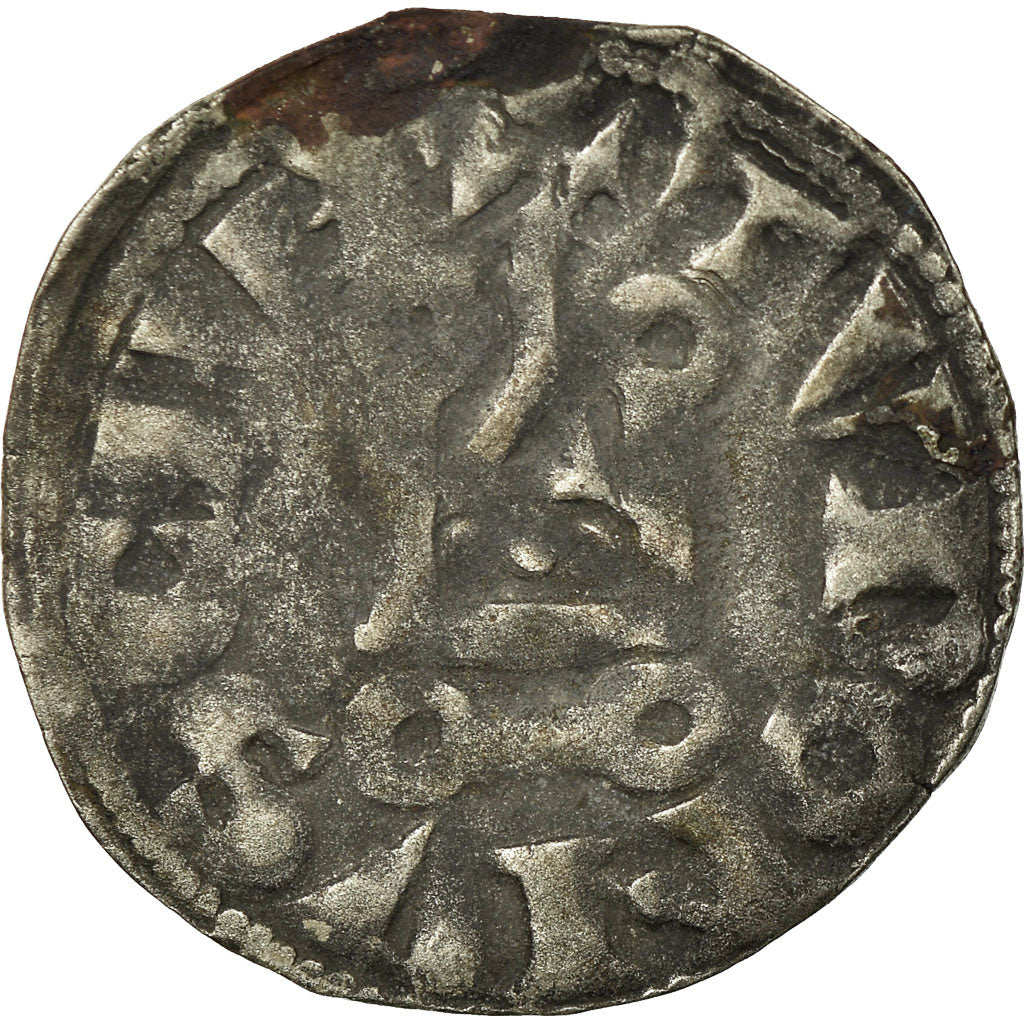 Moneta, Francja, Louis VIII-IX, Denier Tournois, VF(30-35), Bilon, Duplessy:188