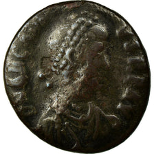 Coin, Arcadius, Follis, 395-401, Constantinople, Rare, VF(20-25), Bronze, RIC:60