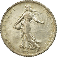 Moneda, Francia, Semeuse, Franc, 1915, Paris, EBC+, Plata, KM:844.1, Gadoury:467