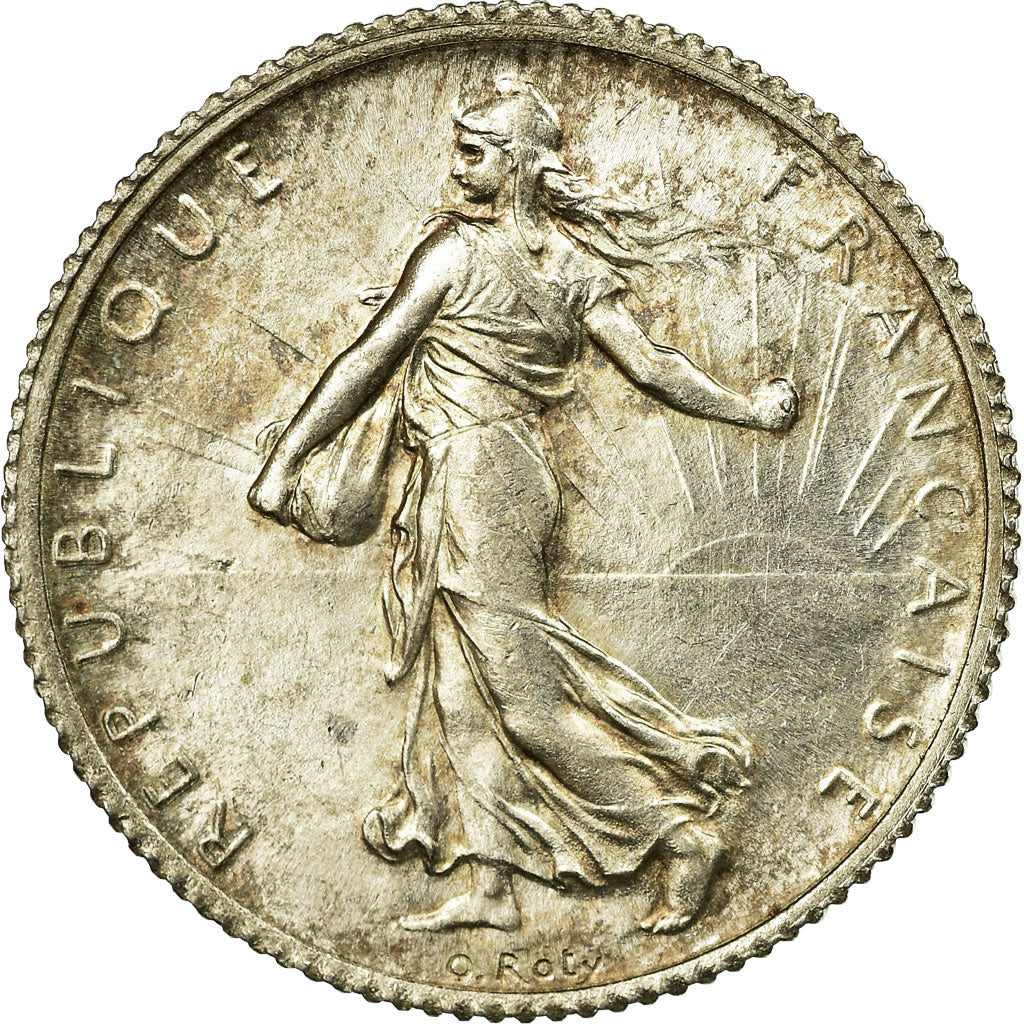 Coin, France, Semeuse, Franc, 1920, Paris, MS(65-70), Silver, KM:844.1