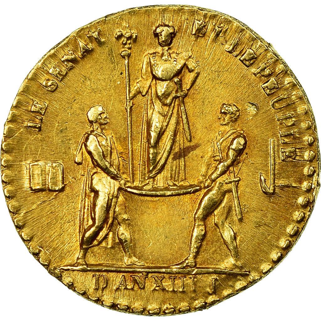 Francia, Quinaire, Quinaire du sacre, Napoleon I, History, 1804, SPL-, Oro