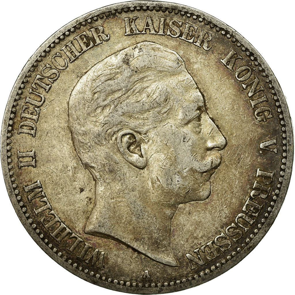 Coin, German States, PRUSSIA, Wilhelm II, 5 Mark, 1902, Berlin, EF(40-45)