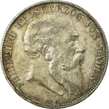 Monnaie, Etats allemands, BADEN, Friedrich I, 5 Mark, 1903, Karlsruhe, TTB