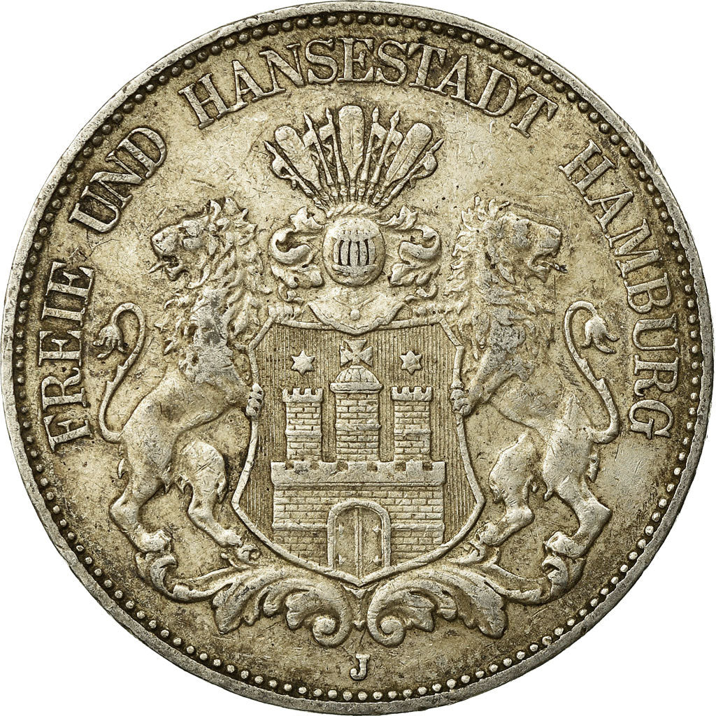 Münze, Deutsch Staaten, HAMBURG, 5 Mark, 1903, Hamburg, SS, Silber, KM:610