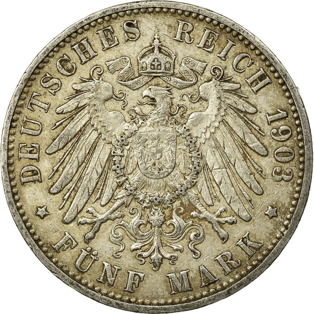 Münze, Deutsch Staaten, HAMBURG, 5 Mark, 1903, Hamburg, SS, Silber, KM:610