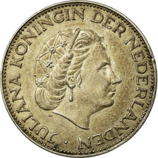 Coin, Netherlands, Juliana, 2-1/2 Gulden, 1960, MS(60-62), Silver, KM:185